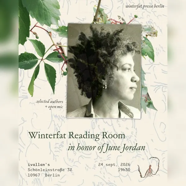 Winterfat Reading Room in honor of June Jordan, 24 September 2026, 19h30 at ivallan's